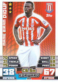 Mame Biram Diouf Stoke City 2014/15 Topps Match Attax #268